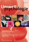 Cover von Schwerpunkt: Zehn Jahre <em>Umweltpsychologie</em>