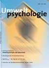 Cover von Schwerpunkt: Umweltpsychologie und Naturschutz